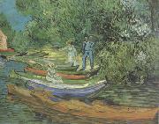Vincent Van Gogh Bank of the Oise at Auvers (nn04) France oil painting artist